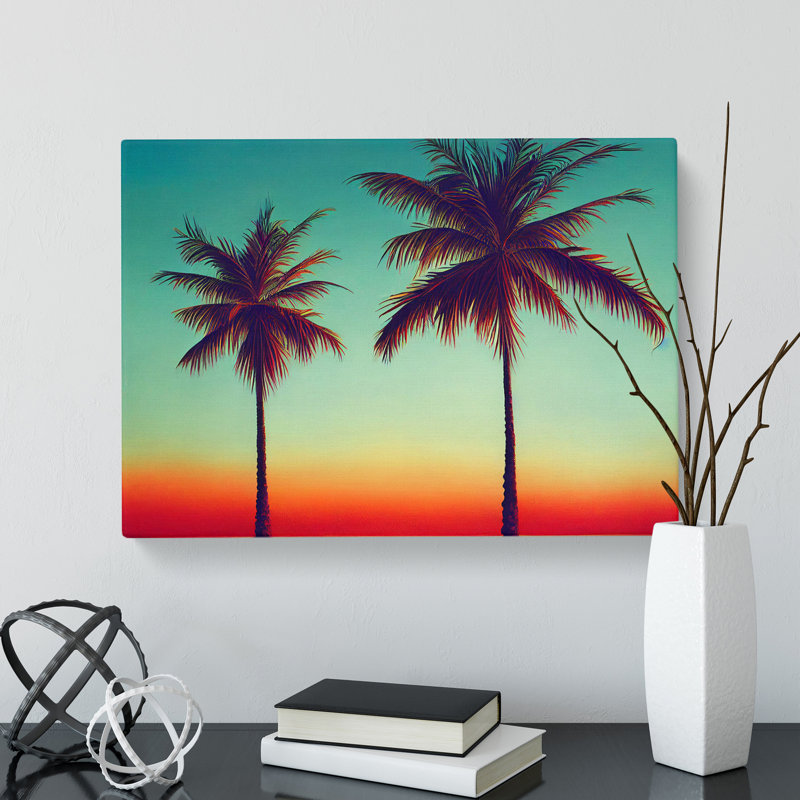 Handsome Palm Trees - Wrapped Canvas, 35cm H x 50cm W x 3cm D