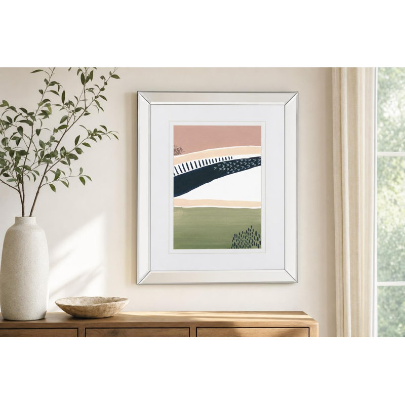 Dusky Horizon Wall Art - 34" x 40" - Mirrored Frame