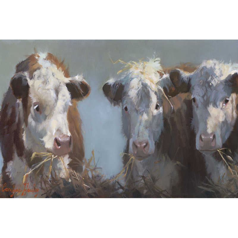 Little Bull & The Babes, H 24 po x l 36 po x P 1 po