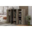 Rangement à 6 portes pour garde-robe en bois pour chambre à coucher, avec 2 tiroirs à l'intérieur