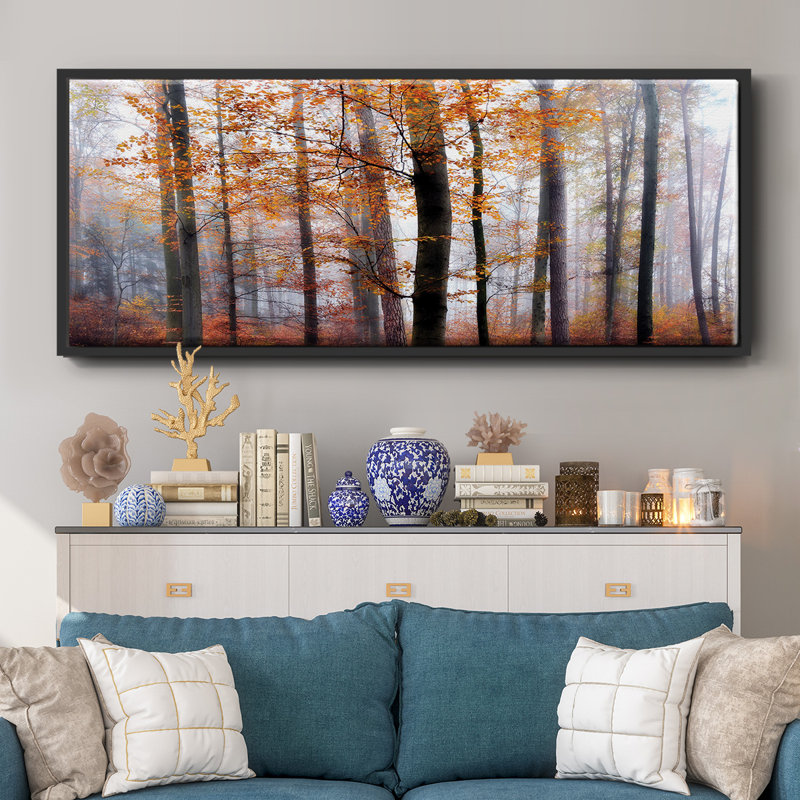 Lost in the Forest- Framed Canvas, 20" H x 50" W