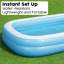 Vinyl Rectangle Inflatable Pool H x W x L-741012421