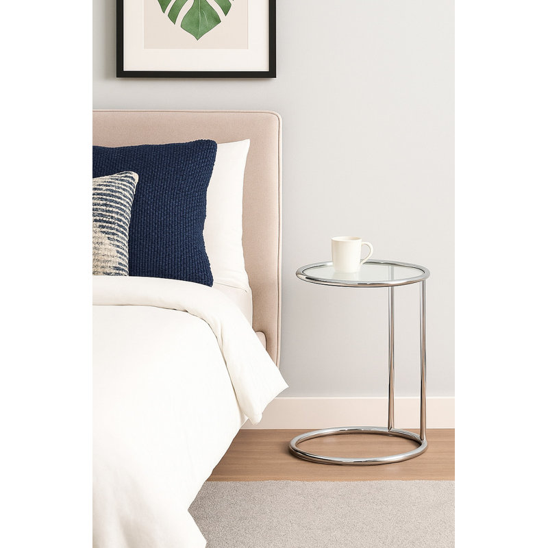 Davin C Table End Table, Chrome