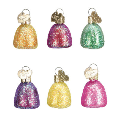 Old World Christmas Glass Ornament for Christmas Tree, Assorted Gum Drop (Count of 6)