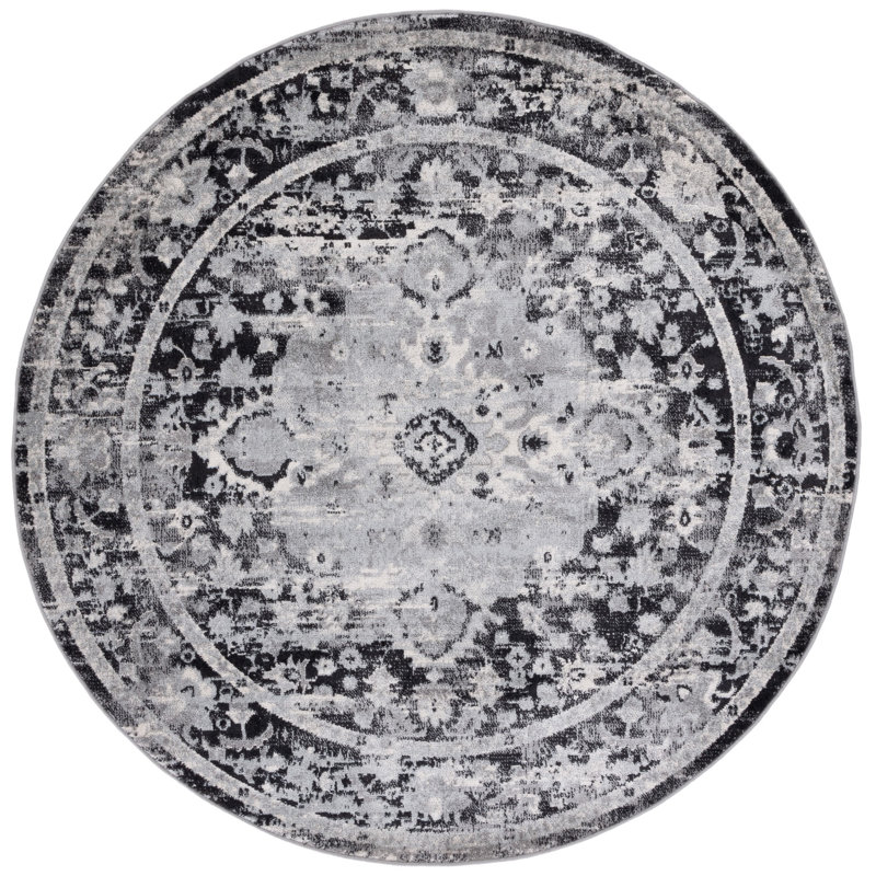 Tapis oriental en jute Joonyoung, Rond 6 pi 7 po