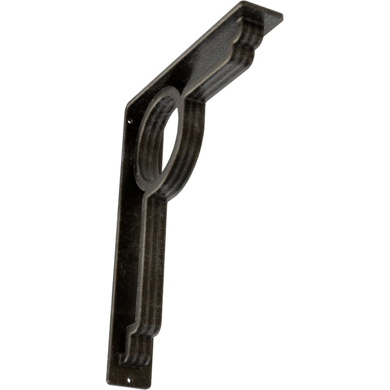 Support en fer forgé Maria, Argenté antique chaleureux, H 12 po x l 2 po x P 10 po