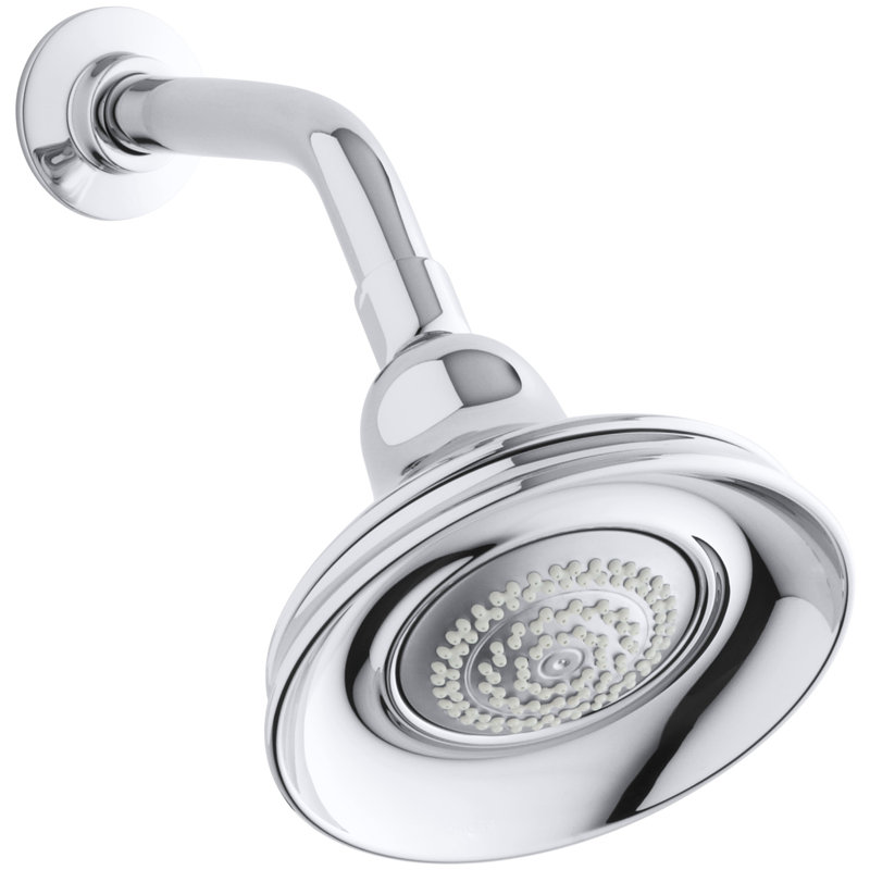 Bancroft 1.75 GPM Multifunction Wall-Mount Shower Head, Polished Chrome