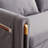 Velvet Multi-position adjustable Sofa with 2 Detachable Arm Pockets-445078446-457133296