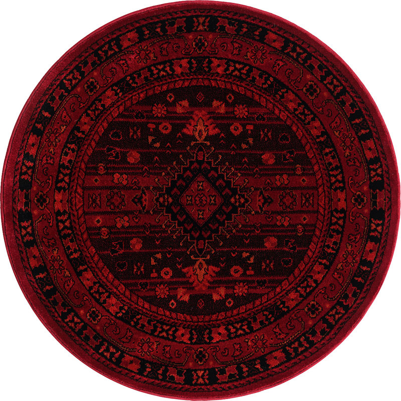Oriental Indoor Rug, Round 3'3"