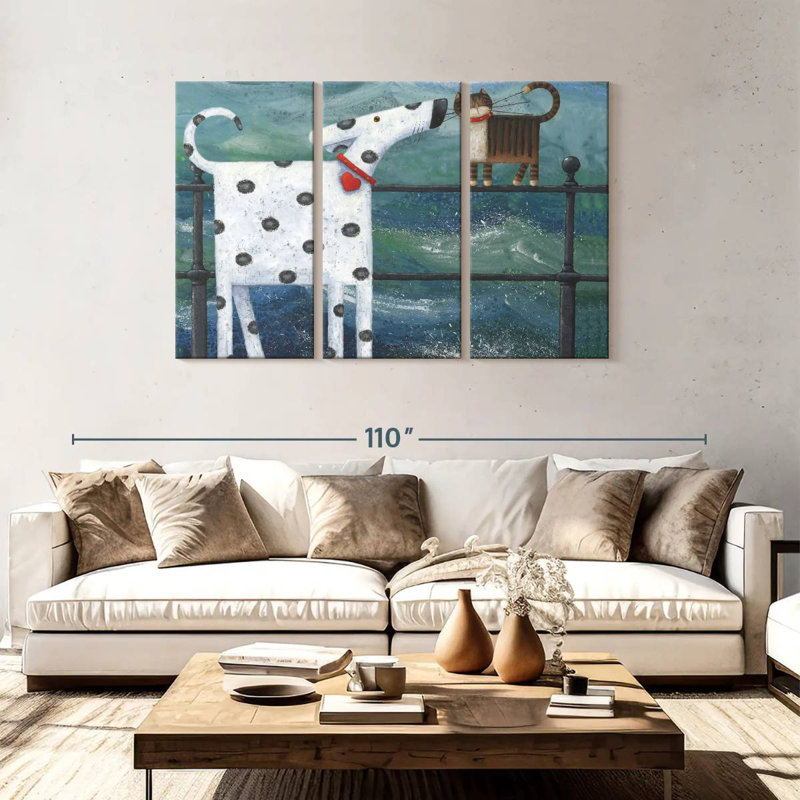 Ashelle Puppy Love I, 48" H x 74" W