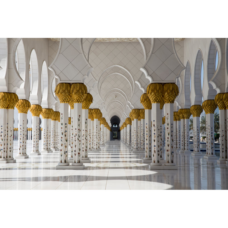 Sheikh Zayed Mosque In Abu Dhabi by Mariakray - Wrapped Canvas Print, 20cm H x 30cm W x 3.8cm D