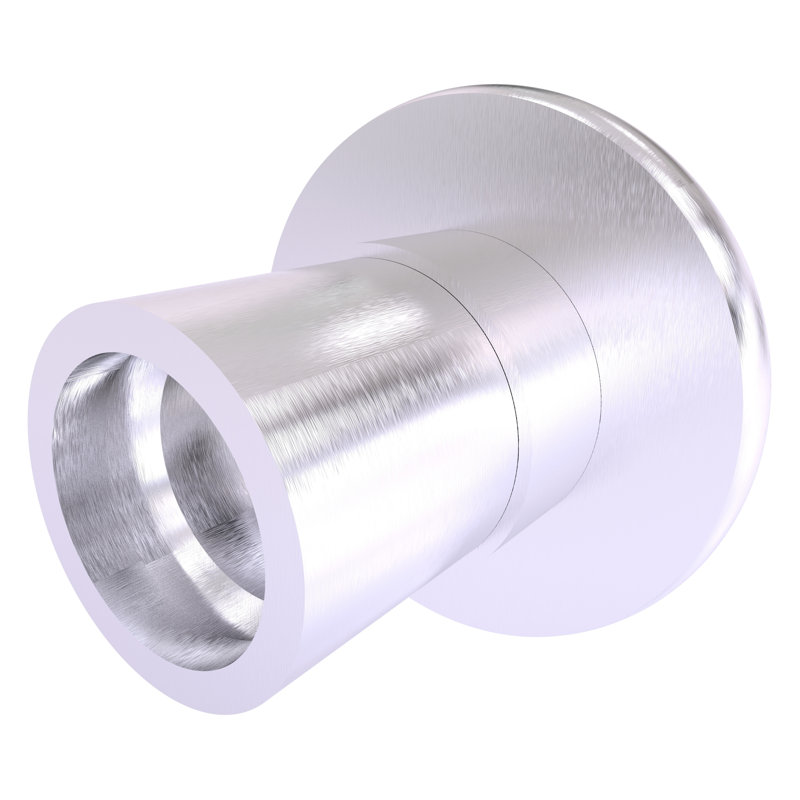 Écusson de rideau de douche Goble, Chrome satiné