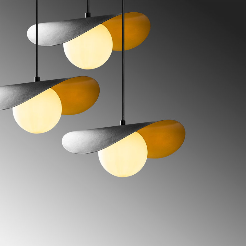 Luminaire suspendu géométrique à 3 lumières Heade