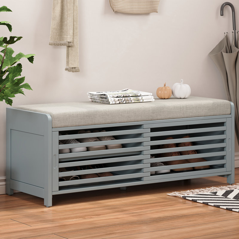 Banc de rangement Retro, Gris