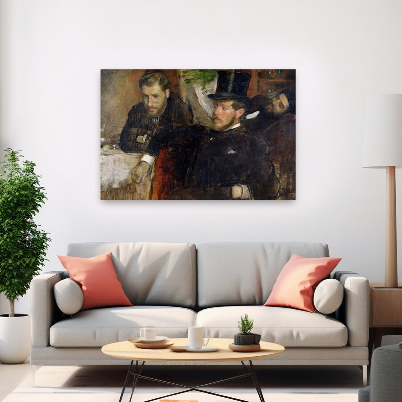 Jeantaud, Linet et Laine, 1871, estampe d'art mural contemporain abstrait impressionniste, H 40 po x l 60 po