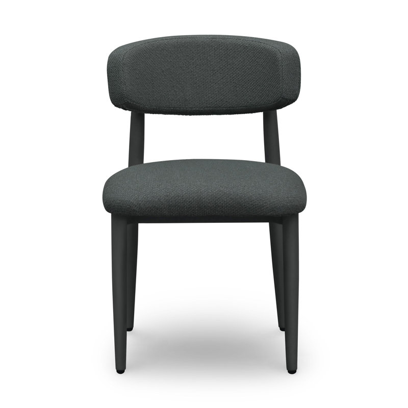 Chaise d'appoint d'extérieur texturée Snyder Enfield, Noir