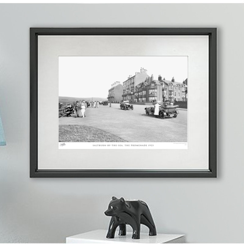 Saltburn By The Sea, The Promenade 1923 - Single Picture Frame Print, 28cm H x 36cm W x 2.3cm D
