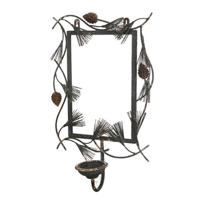 Applique en métal/verre bougie
