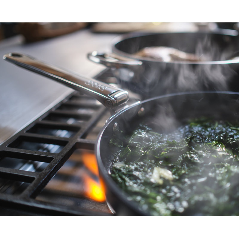 Joseph Joseph Space Ceramic Non-Stick Frying Pan with Folding Handle, 9.5"