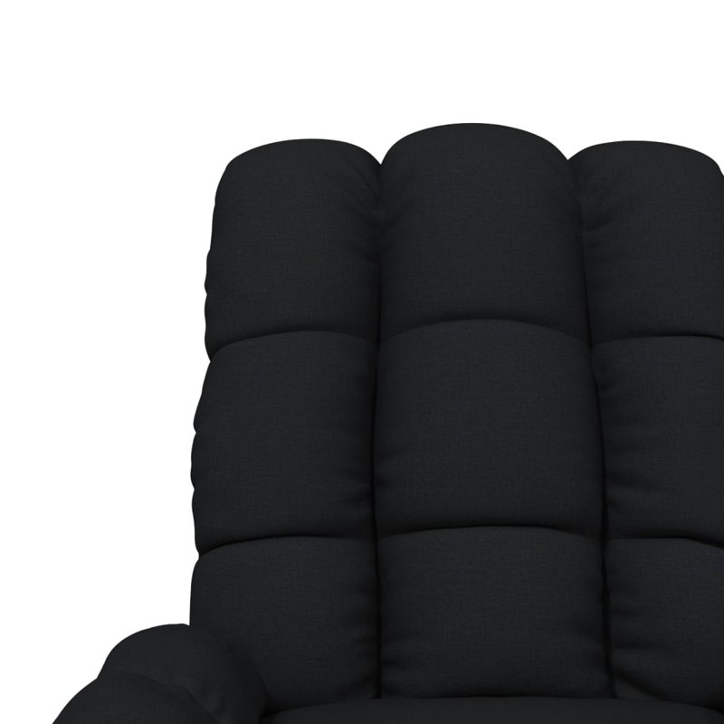 Fauteuil inclinable réglable pour le cinéma maison Adelbrand, 100% polyester noir