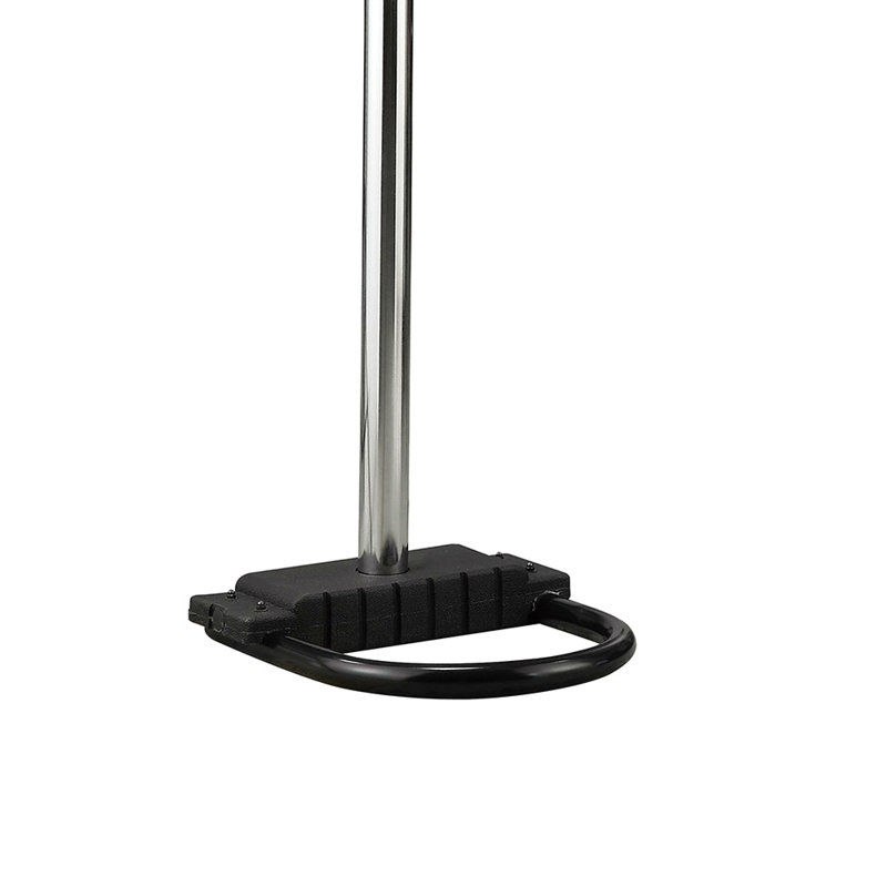 Chrome Hanging Crystal Arc Floor Lamp