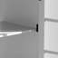 Meuble-lavabo de salle de bain avec lavabo en céramique, meuble-lavabo avec verre trempé flou et poignées noir mat-1503735021