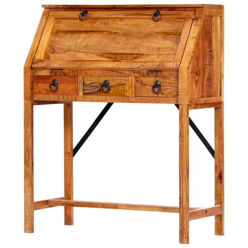 Acelynn Solid Wood Solid Wood Secretary Desk