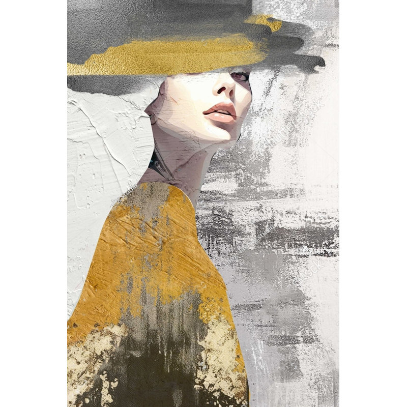 Art mural sur toile tendue élégance discrète, H 24 po x l 16 po x P 1,5 po