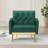 Zianny Velvet Accent Chair with Ottoman-673816097