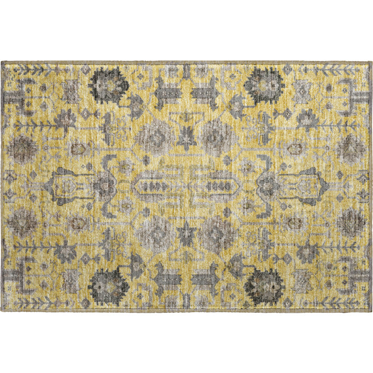 Premium Machine Washable Prisco Honey Rug
