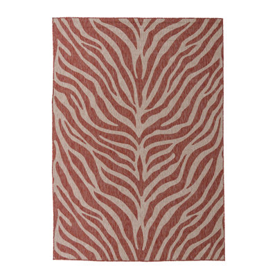 Tapis rouille intérieur / extérieur rouge rouille Tsavo