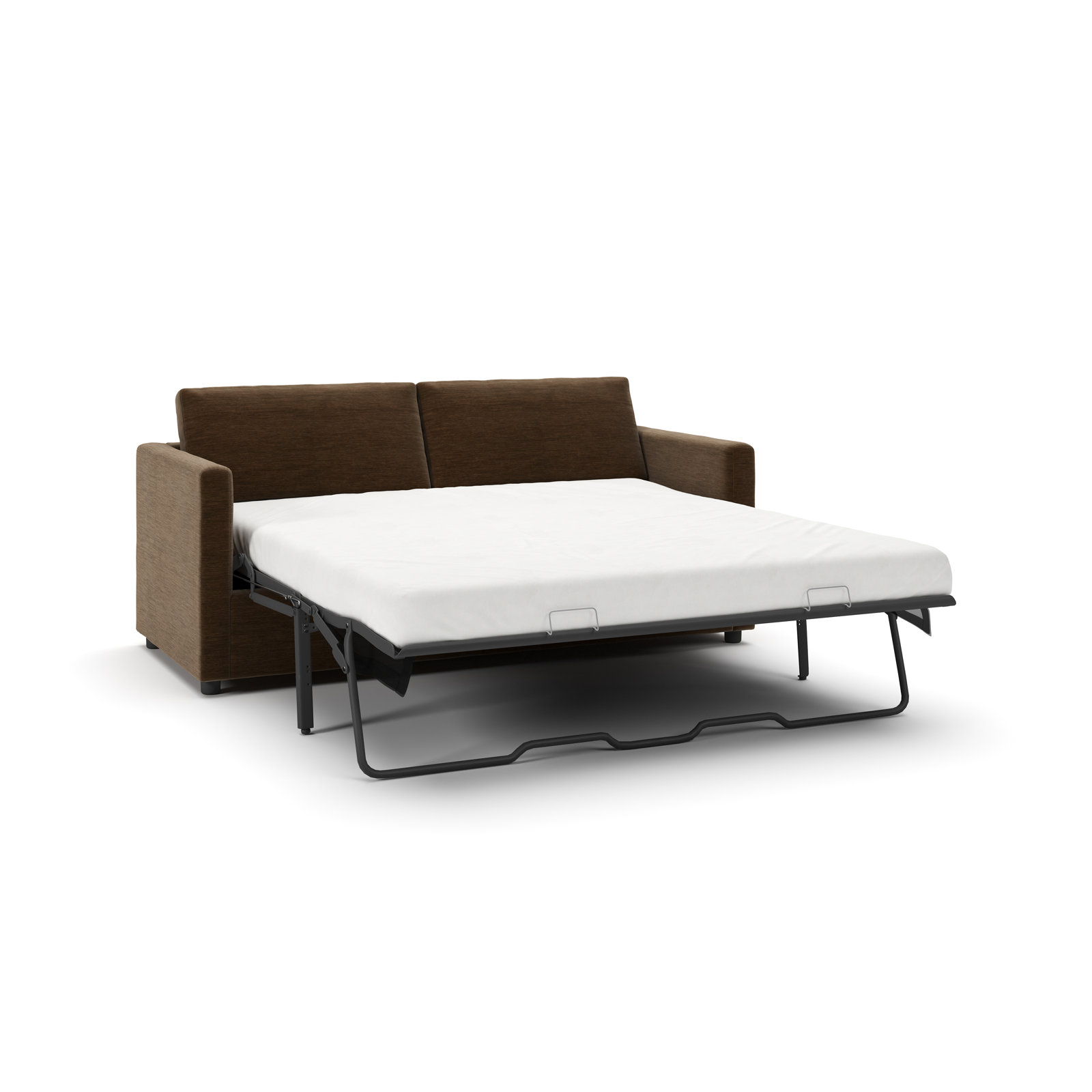 Godwin 75'' Upholstered Sleeper Sofa, Nave Bark Performance Distressed Velvet