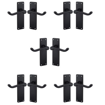 Golden Grace 5 Pairs Victorian Scroll Lever Latch Door Handle