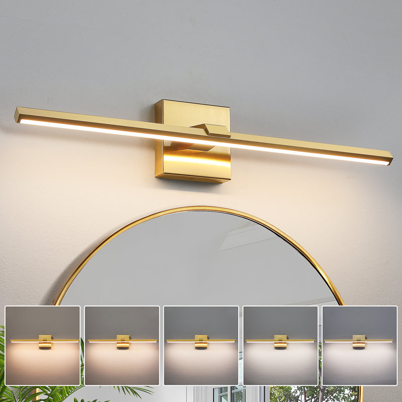 24" Dimmable LED Bath Bar 5cct, Gold