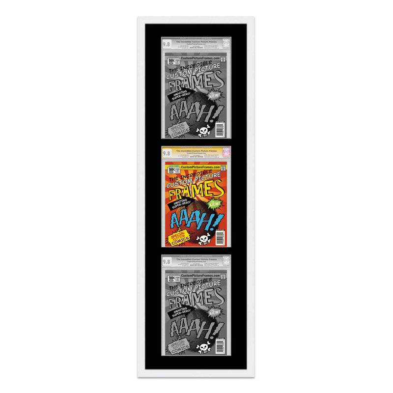 Afficher un collage de bandes dessinées, Blanc / noir, 7,125 po x 10,5 po