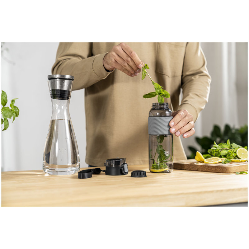Tritan Plastic Water Bottle, Gray