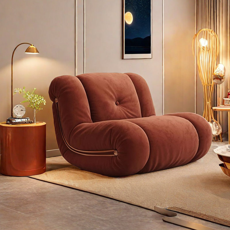 Chaise berçante Modern Living, Brun-roux