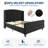 Bed Frame with Deep Button Tufted Wingback Headboard and Footboard, Velvet Upholstered Platform Bed Frame, No Box Spring Needed, Easy Assemble-1481038956-1481038949