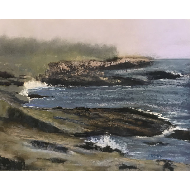 Misty Morning Print by Dina Gardner, Black Framed Paper, 24" H x 30" W