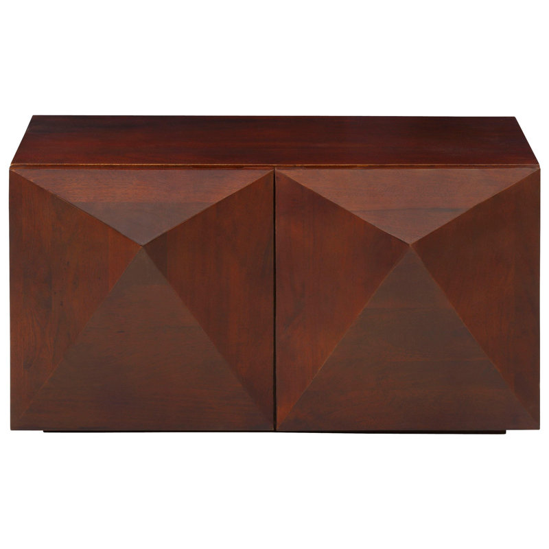 Rilla Solid Wood Solid Coffee Table with Storage