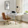 Rothi Modern 62'' W Rectangle Writing Desk with Built-in Charging Station and Cable Management and Slot Holders