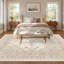 Machine Washable Oriental Floral Non Slip Indoor Area Rug-806778590-812906697