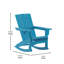 Fauteuil Adirondack berçant toutes saisons avec porte-gobelet pivotant Beauton-86836281