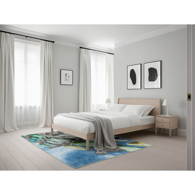 Tapis bleu, Rectangle 5 pi x 7 pi