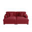 Oversized Upholstered Corduroy Sleeper Sofa Bed Lounge Sofa With Armrests & Throw Pillows-359410233
