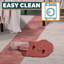 Amondo Modern Distressed Stripe Machine-Washable Ivory/Peach Rug-382934496