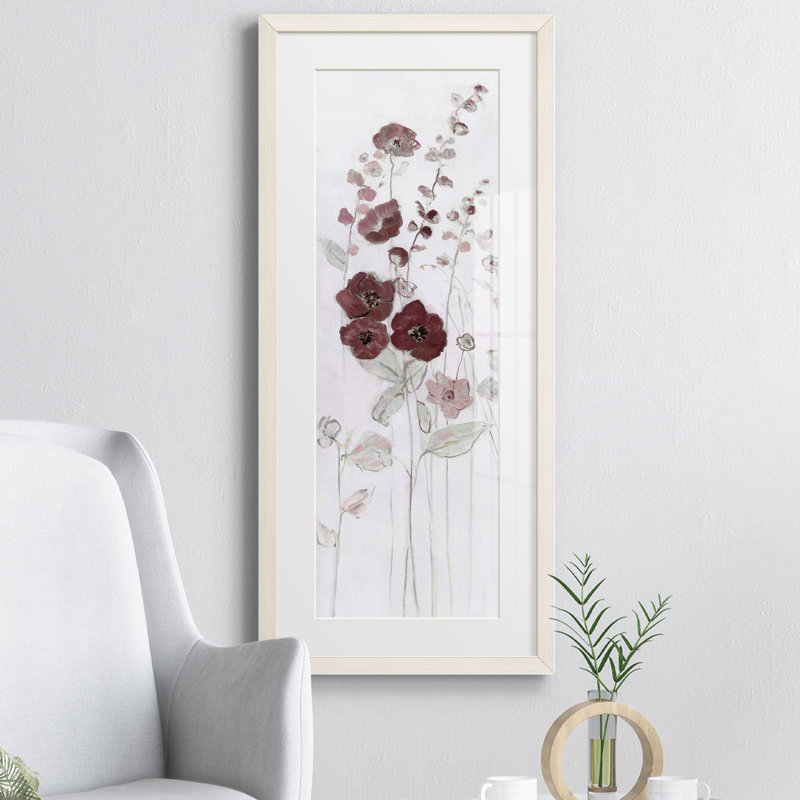 Peinture sur papier encadrée, Blanc