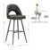Etna Swivel Upholstered Counter Stool with Metal Frame