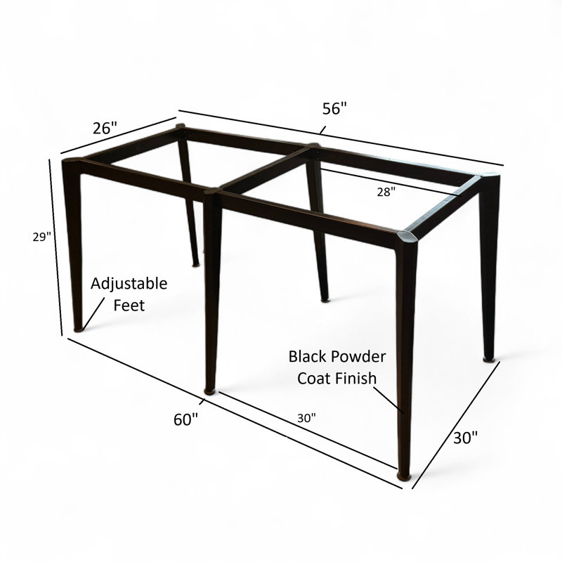 Base de table en métal Rustic Forge