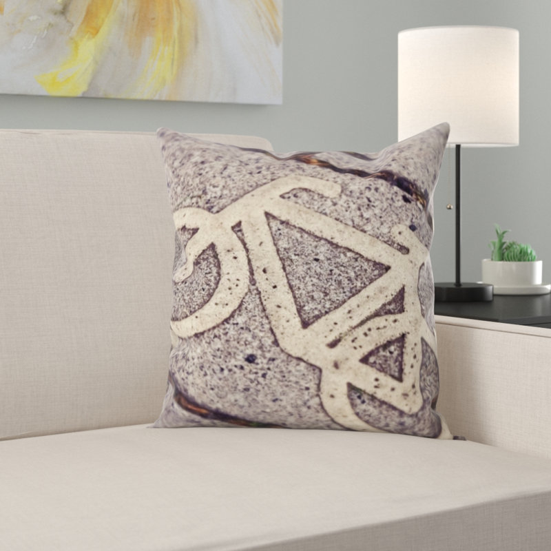 Coussin décoratif à chemin de cycle
